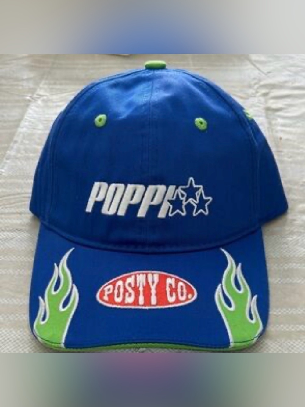 Blue and Green Cap